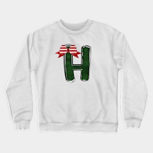 Letter H - Christmas Letter Crewneck Sweatshirt